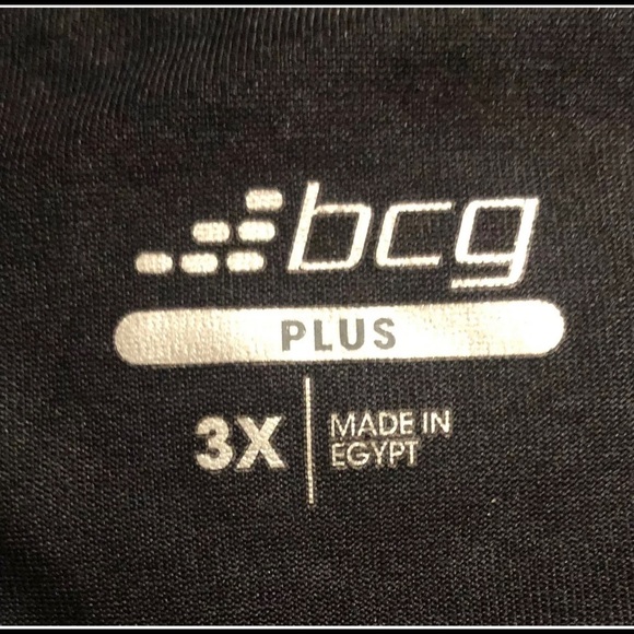 NWT Women’s bcg Plus 1/4 zip Pullover Black/Heather Charcoal Size 3XL - Picture 3 of 5